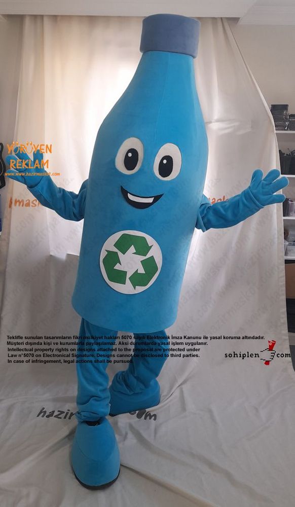 Pet Şişe Maskot Kostümü / Konya Geri Dönüşüm maskot kostümü