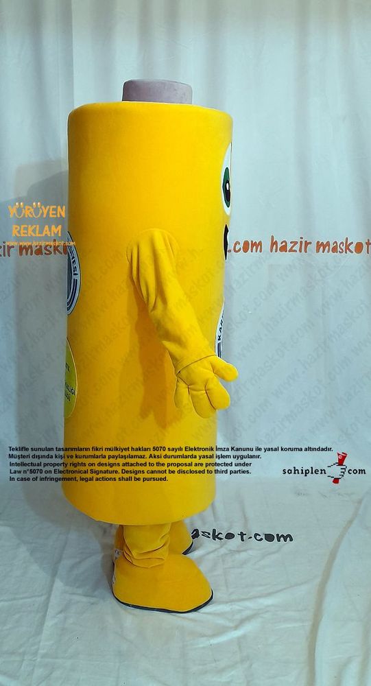 Pil Maskot Kostümü / Kartal Belediyesi maskot kostümü