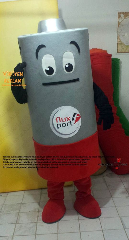 Bitik pil maskot kostümü / Almanya Fluxport maskot kostümü