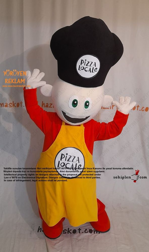 Pizza Locale Usta Maskot Kostümü maskot kostümü