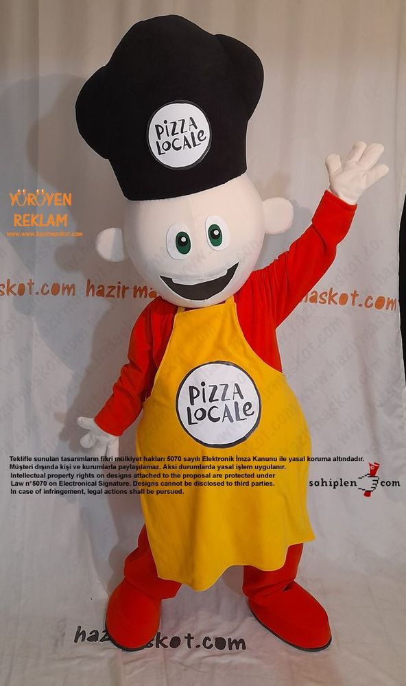 Pizza Locale Usta Maskot Kostümü maskot kostümü