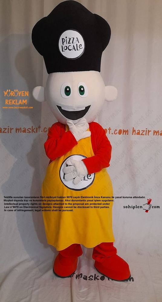 Pizza Locale Usta Maskot Kostümü maskot kostümü