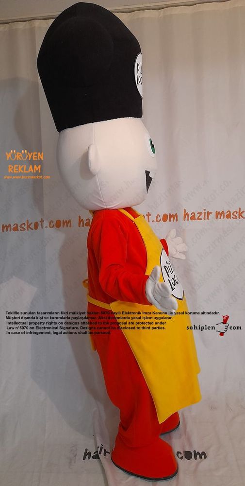 Pizza Locale Usta Maskot Kostümü maskot kostümü