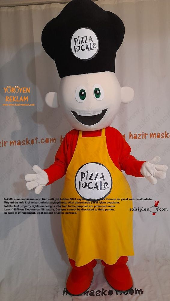 Pizza Locale Usta Maskot Kostümü maskot kostümü