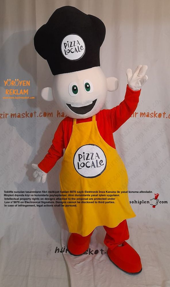Pizza Locale Usta Maskot Kostümü maskot kostümü