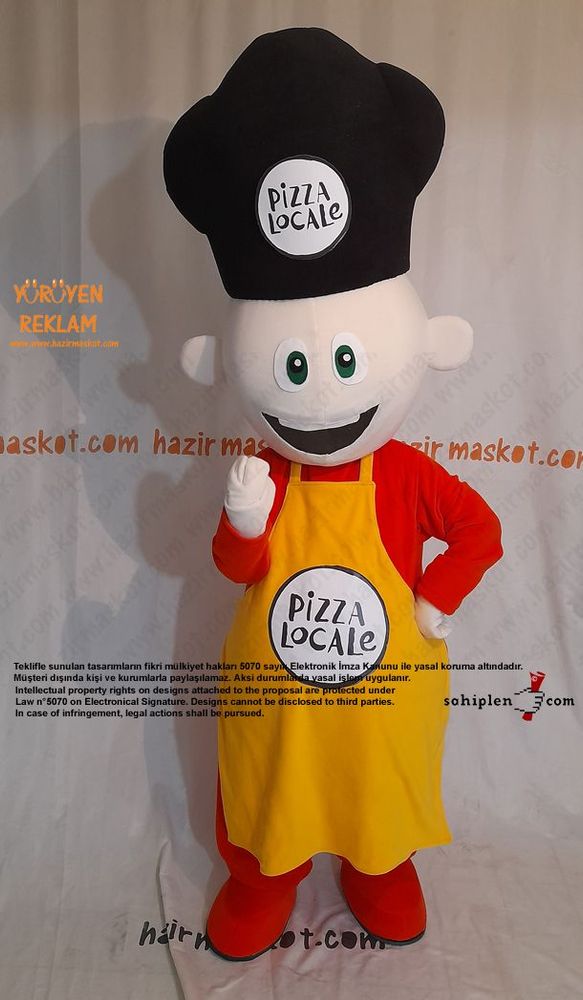 Pizza Locale Usta Maskot Kostümü maskot kostümü
