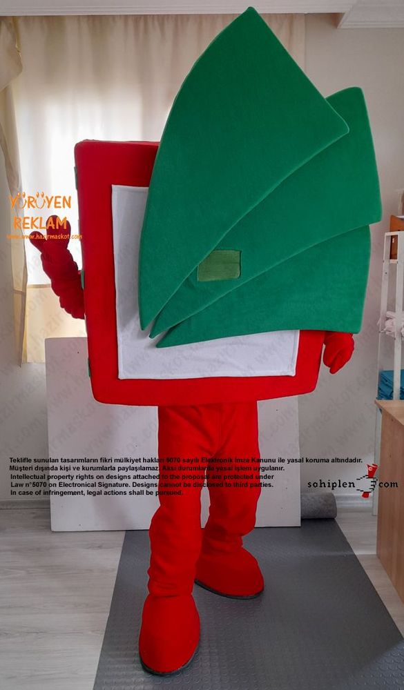 Logo Maskot Kostümü / Pretty Quick Tax Services maskot kostümü