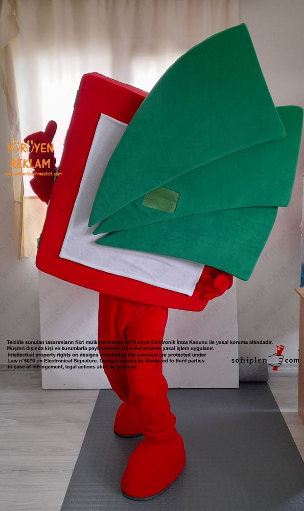 Logo Maskot Kostümü / Pretty Quick Tax Services maskot kostümü