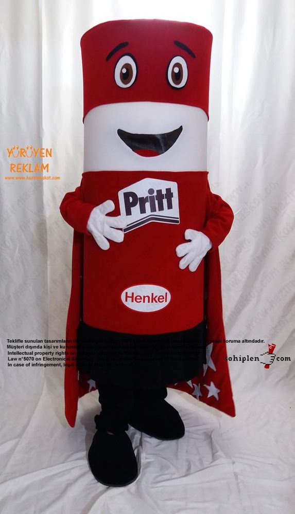 Pritt Takım Maskot / HENKEL maskot kostümü