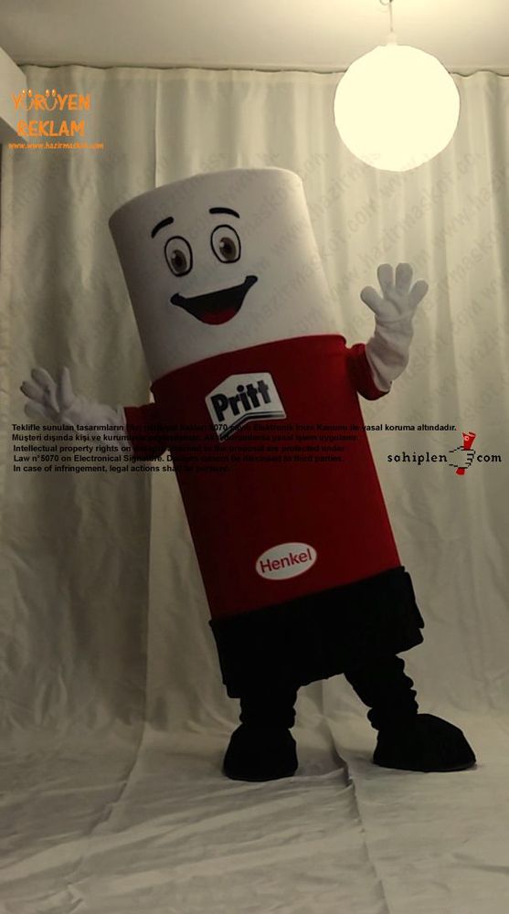 Pritt Yapıştırıcı Maskot / Henkel maskot kostümü