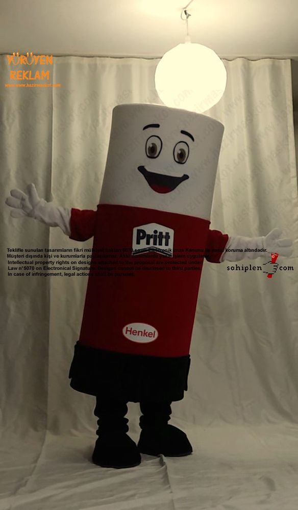 Pritt Yapıştırıcı Maskot / Henkel maskot kostümü