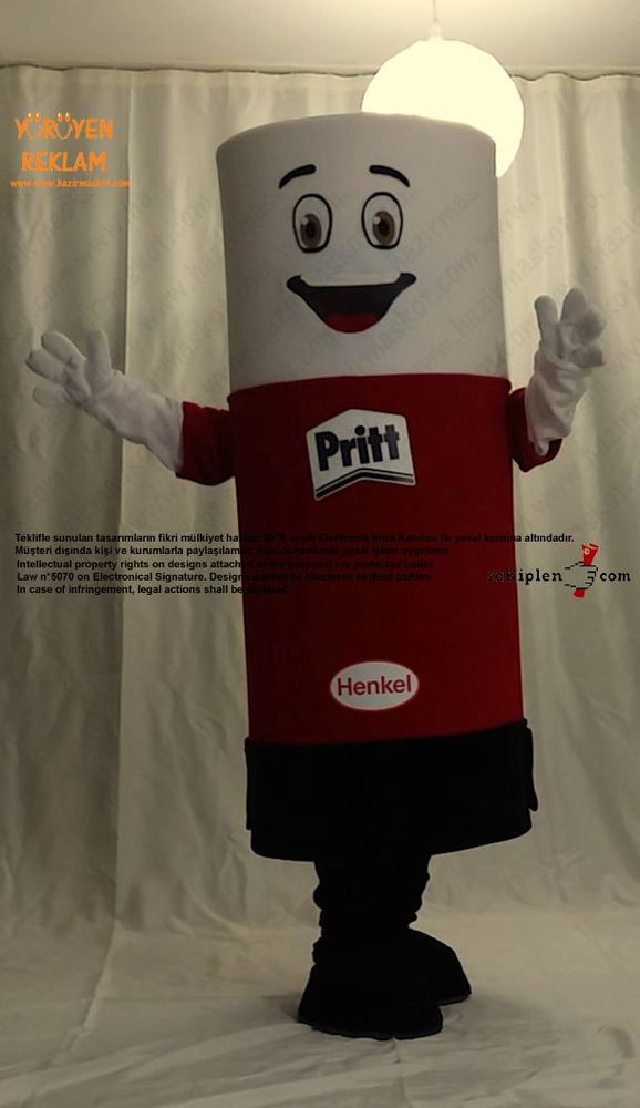 Pritt Yapıştırıcı Maskot / Henkel maskot kostümü