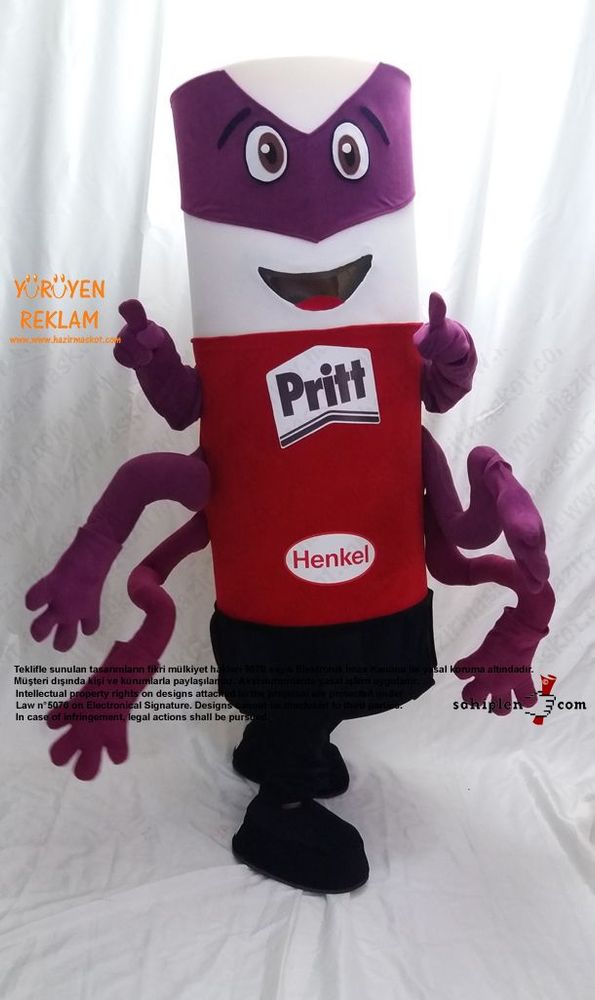 Pritt Takım Maskot / HENKEL maskot kostümü