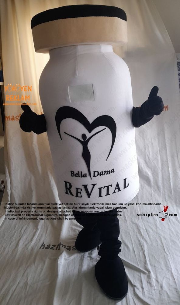 Revital Şişe Maskot Kostümü maskot kostümü