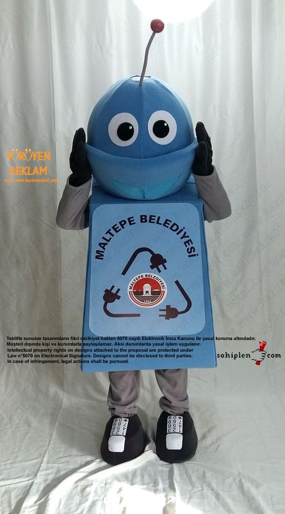 Robot Maskotu / Maltepe Belediyesi maskot kostümü