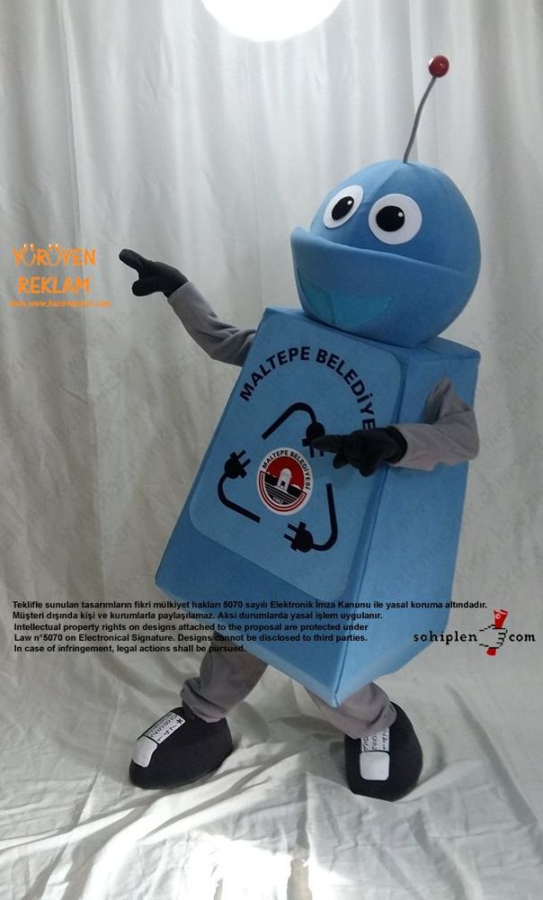 Robot Maskotu / Maltepe Belediyesi maskot kostümü