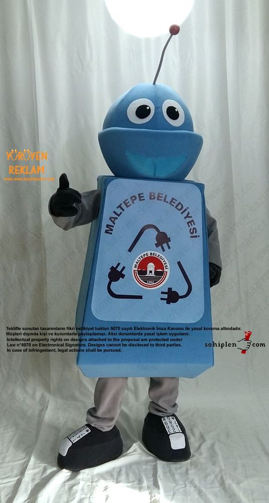Robot Maskotu / Maltepe Belediyesi maskot kostümü