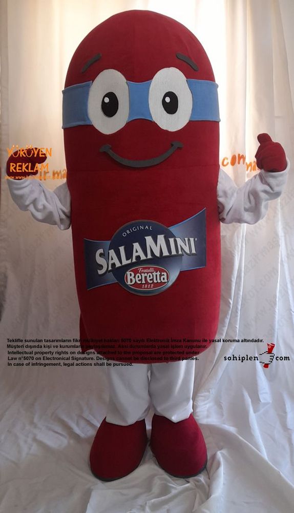 Salam Maskot Kostümü - Fratelli Beretta Salamini Mascot Costume maskot kostümü