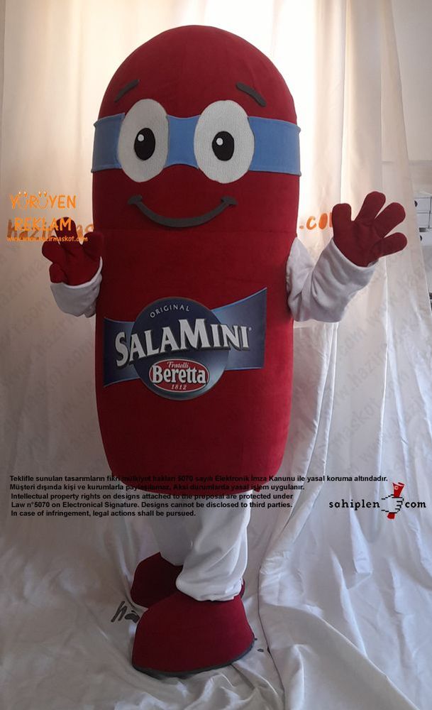 Salam Maskot Kostümü - Fratelli Beretta Salamini Mascot Costume maskot kostümü