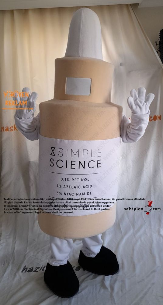 Simple Science Serum Maskot Kostümü / Kanada maskot kostümü