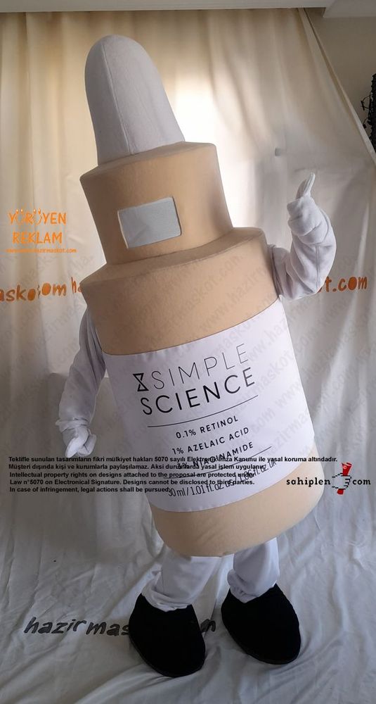 Simple Science Serum Maskot Kostümü / Kanada maskot kostümü