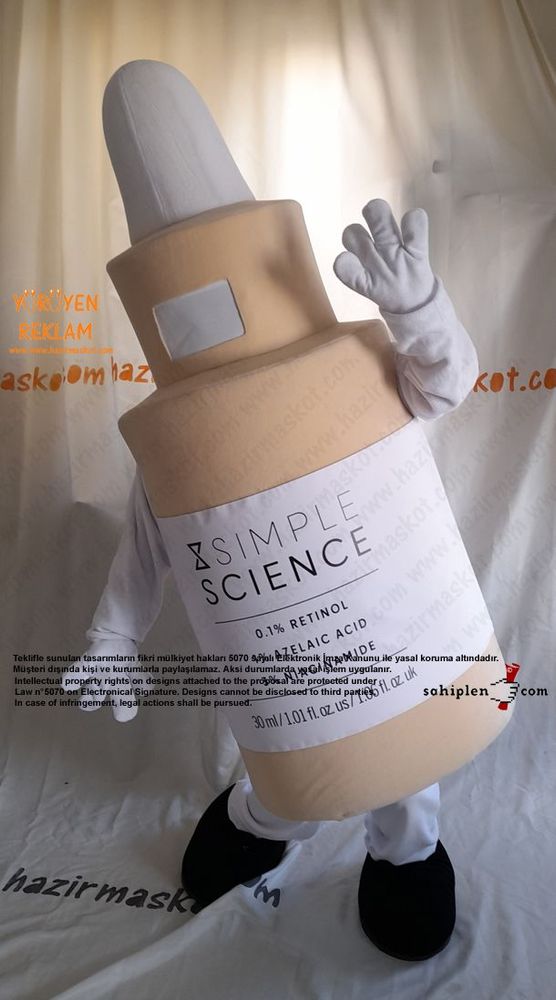 Simple Science Serum Maskot Kostümü / Kanada maskot kostümü