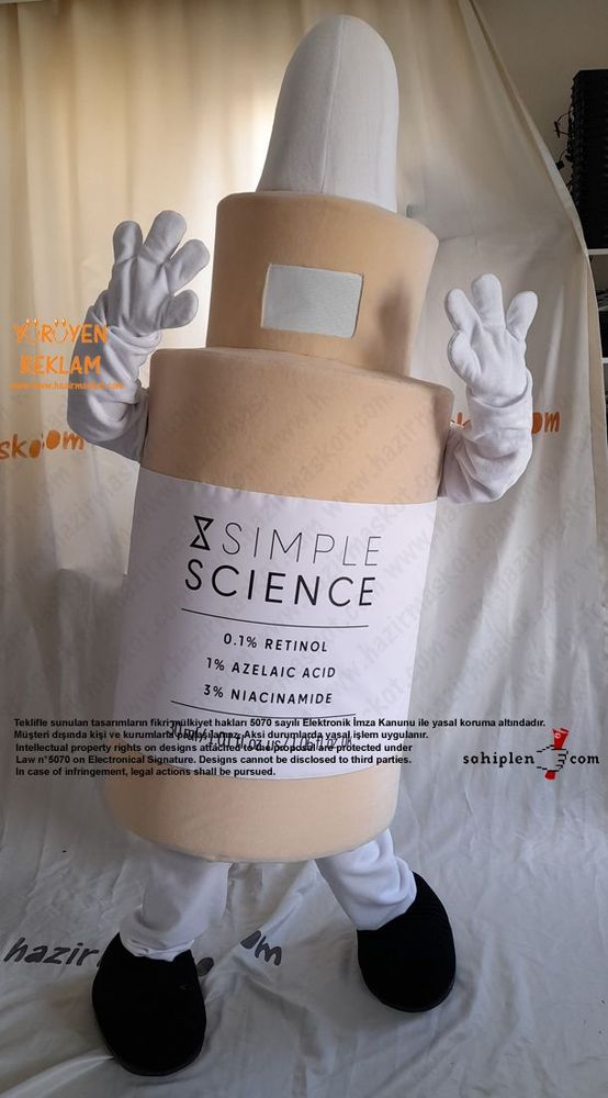 Simple Science Serum Maskot Kostümü / Kanada maskot kostümü