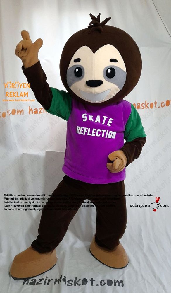 Tembel Hayvan Sloth Maskot Kostümü maskot kostümü