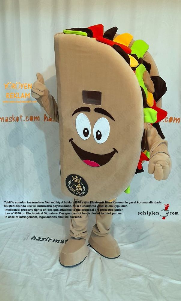 Tako Maskot Kostümü / Taco Mascot Costume maskot kostümü