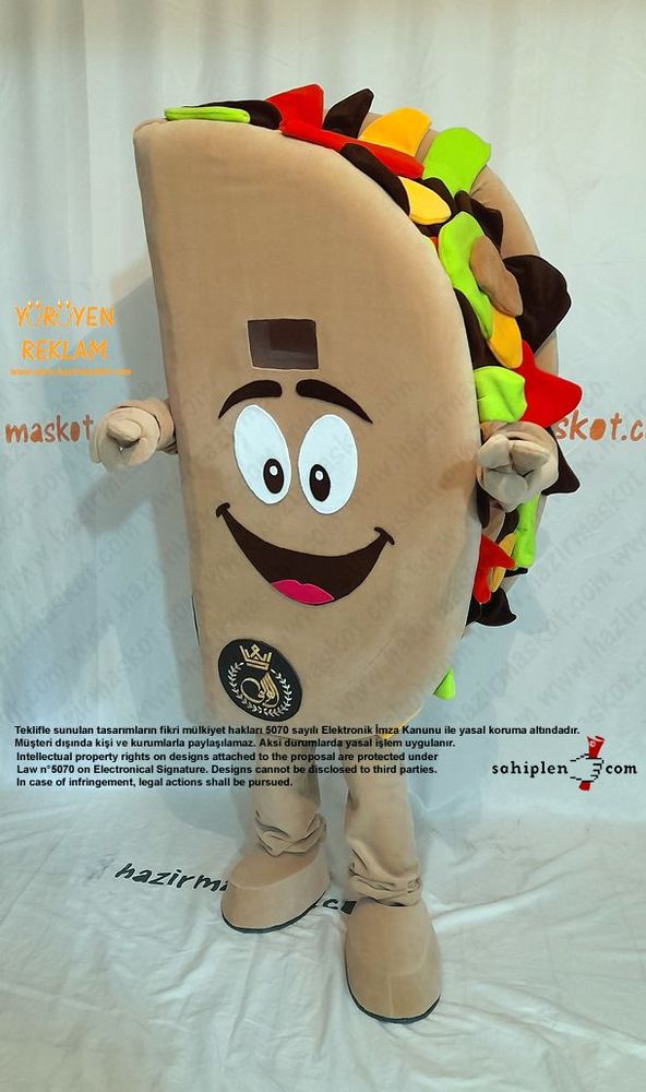 Tako Maskot Kostümü / Taco Mascot Costume maskot kostümü