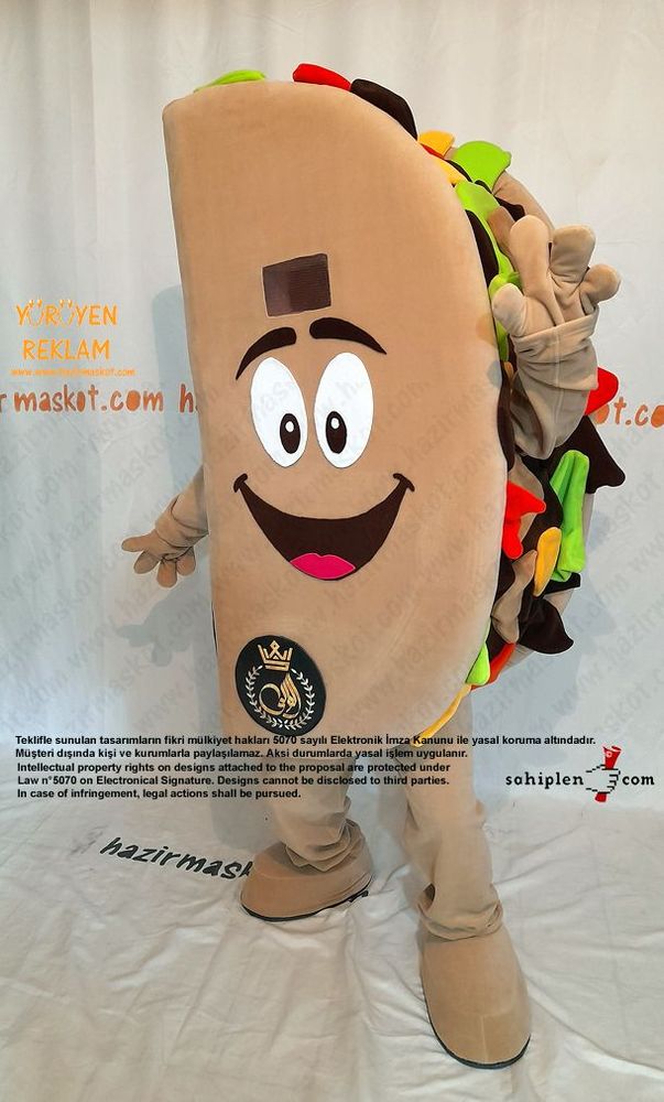 Tako Maskot Kostümü / Taco Mascot Costume maskot kostümü