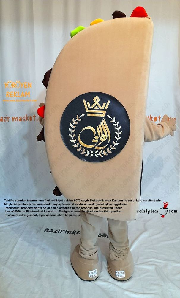 Tako Maskot Kostümü / Taco Mascot Costume maskot kostümü