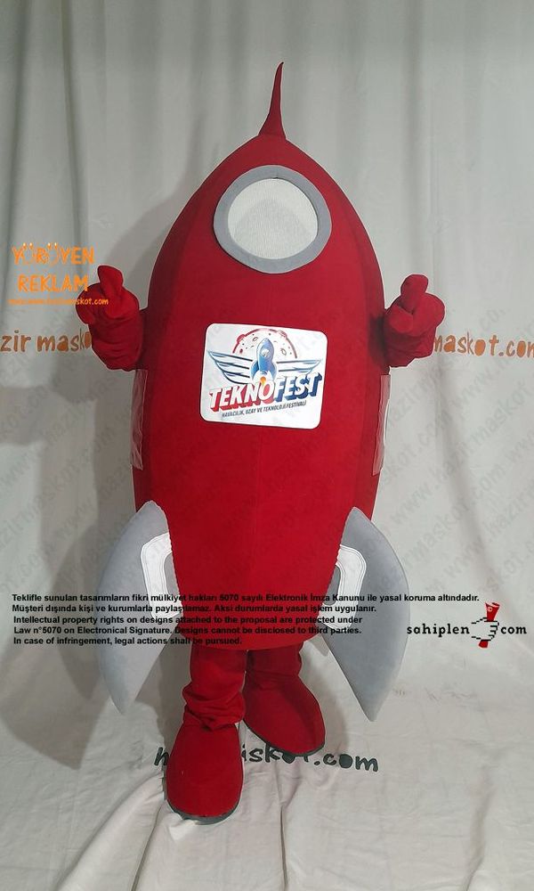 Teknofest 2022 Roket Maskot Kostümü maskot kostümü