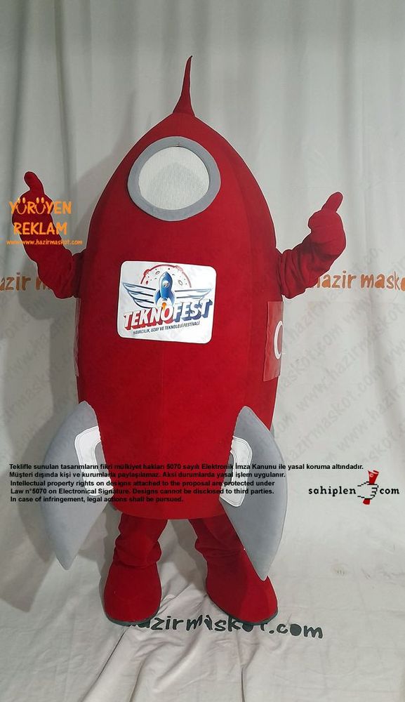 Teknofest 2022 Roket Maskot Kostümü maskot kostümü