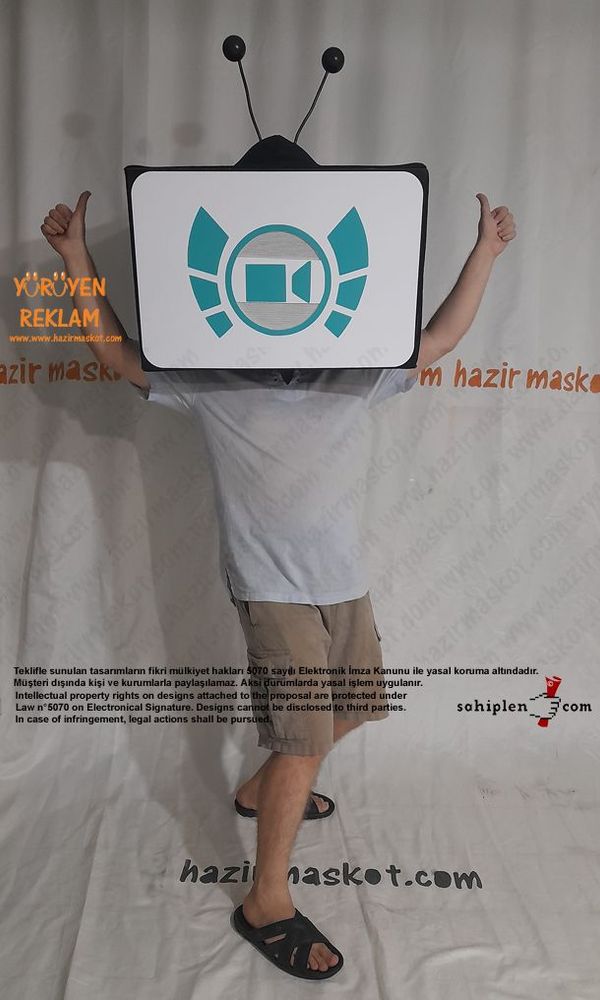 TV Maskot Kostümü maskot kostümü