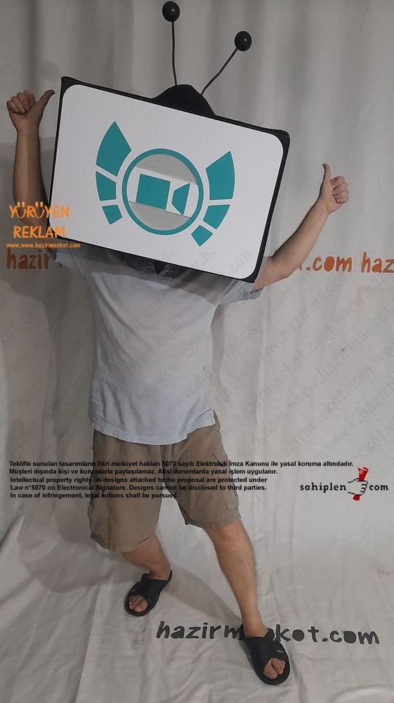TV Maskot Kostümü maskot kostümü