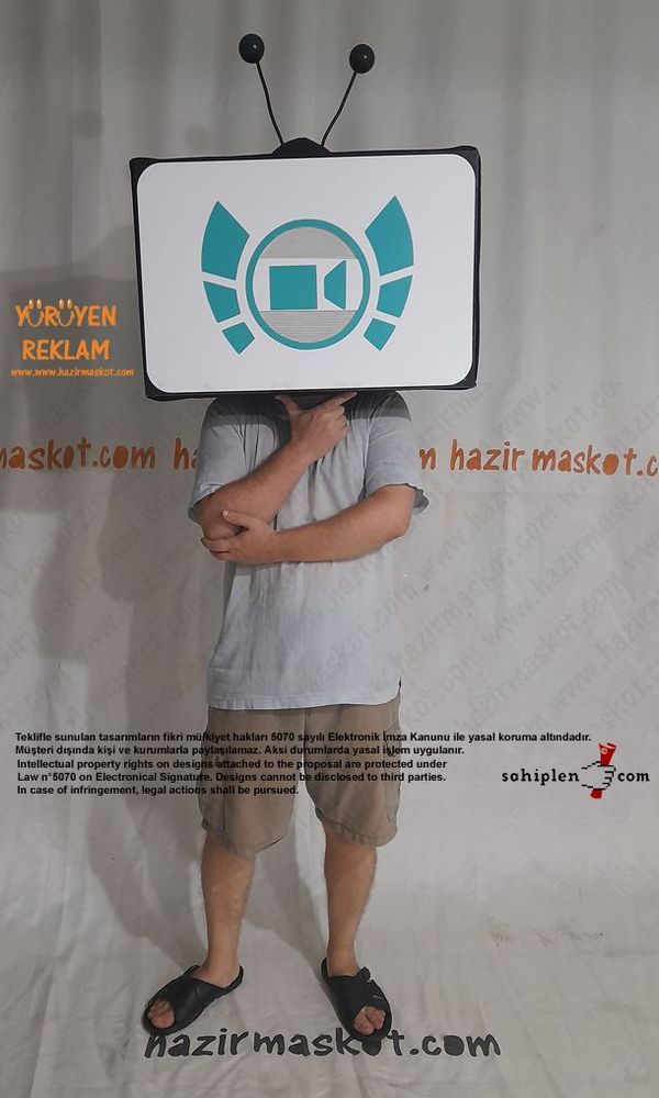 TV Maskot Kostümü maskot kostümü