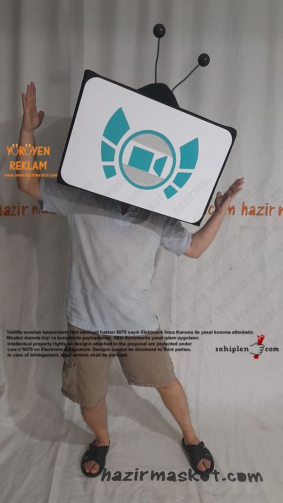 TV Maskot Kostümü maskot kostümü