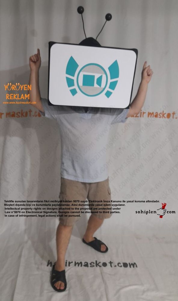 TV Maskot Kostümü maskot kostümü