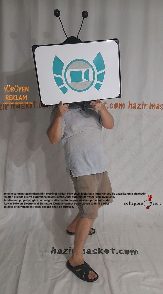 TV Maskot Kostümü maskot kostümü