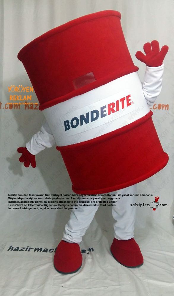 Varil maskot kostümü / Bonderite / Henkel / PTC maskot kostümü