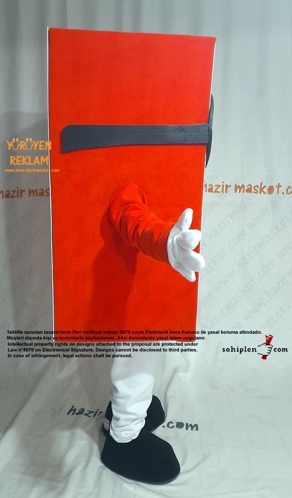 Gözlüklü Pencere Maskot Kostümü / Winland maskot kostümü