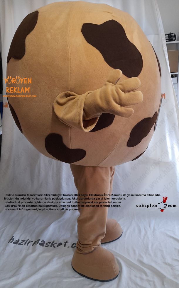 Leblebi Maskot Kostümü / Bergama Karafilli Leblebisi maskot kostümü