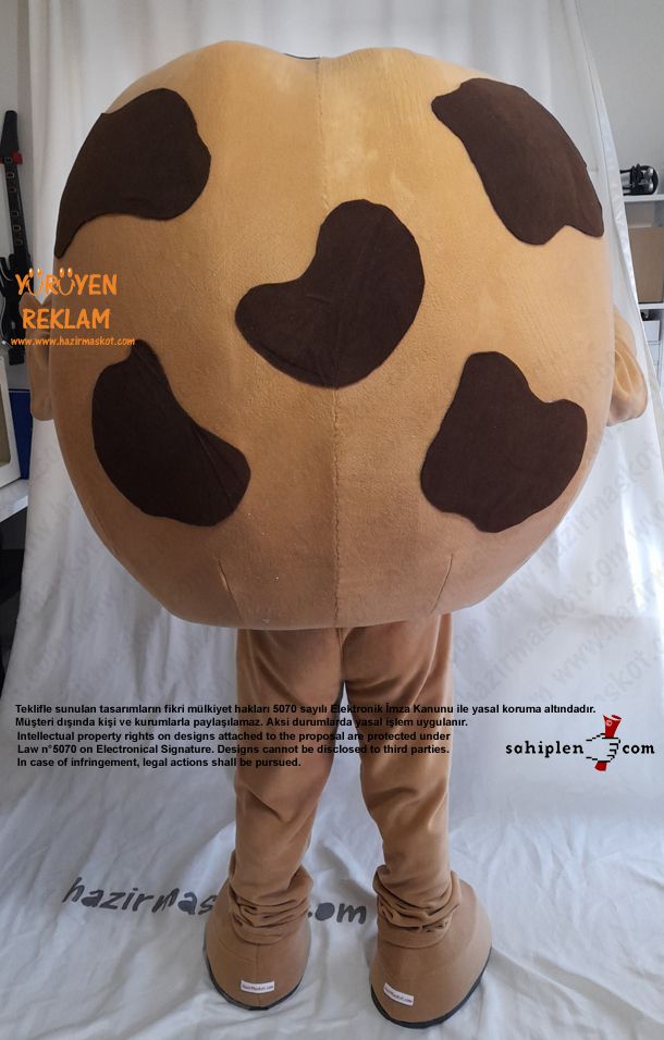 Leblebi Maskot Kostümü / Bergama Karafilli Leblebisi maskot kostümü