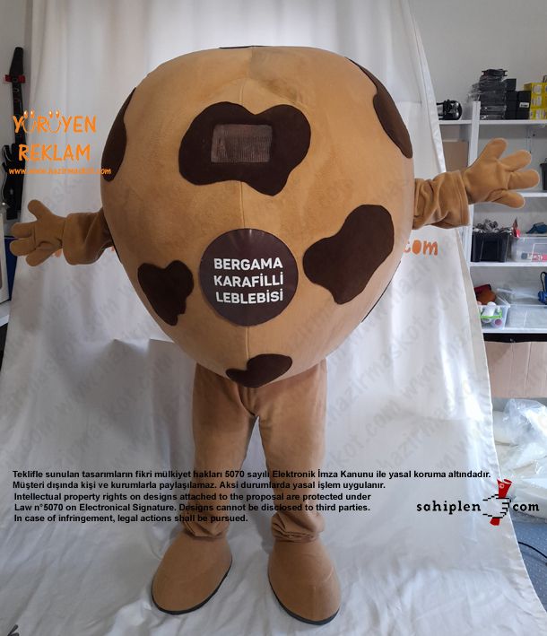 Leblebi Maskot Kostümü / Bergama Karafilli Leblebisi maskot kostümü