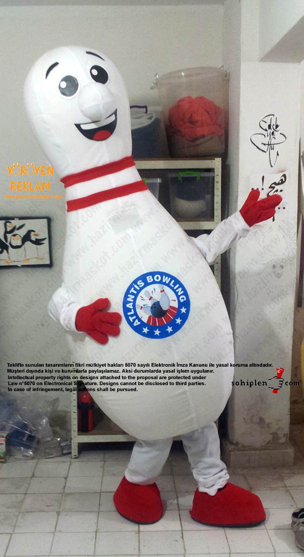 Lobut Maskot Kostümü / Atlantis bowling maskot kostümü