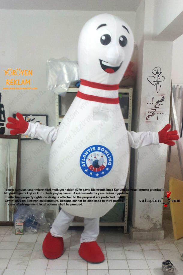 Lobut Maskot Kostümü / Atlantis bowling maskot kostümü