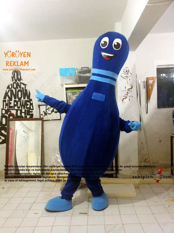 Lobut maskot kostümü maskot kostümü