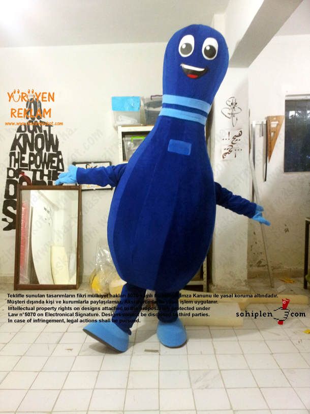 Lobut maskot kostümü maskot kostümü