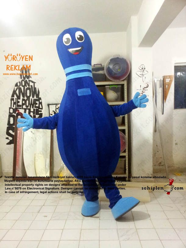 Lobut maskot kostümü maskot kostümü